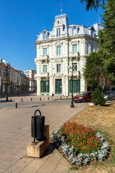 Ruse Bulgaria Sierpnia 2021 Plac Aleksandra Battenberga Centrum Miasta Ruse — Zdjęcie stockowe