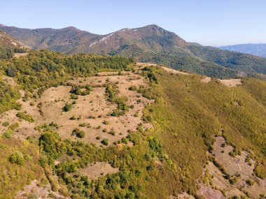 Ochindol, Vratsa bölgesi, Balkan Dağları, Bulgaristan yakınlarındaki Iskar Nehri Boğazı 'nın hava manzarası