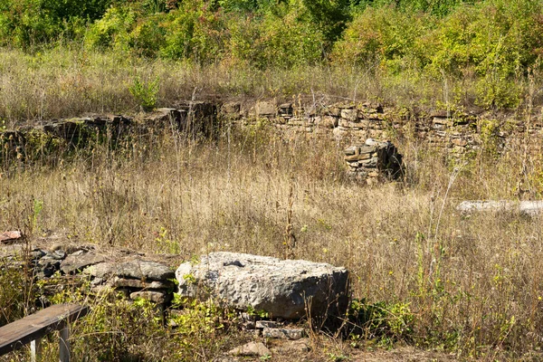 Ruinas Antigua Fortaleza Romana Sostra Cerca Del Pueblo Lomets Región — Foto de Stock