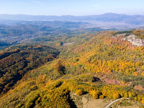 Erstaunliche Herbstlandschaft Des Erul Gebirges Region Pernik Bulgarien — Stockfoto