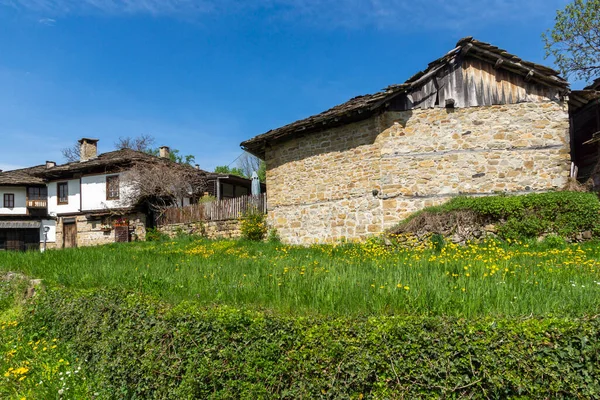 Typical Street Old Houses Historical Village Bozhentsi Gabrovo Region Bulgaria — Stock Photo, Image