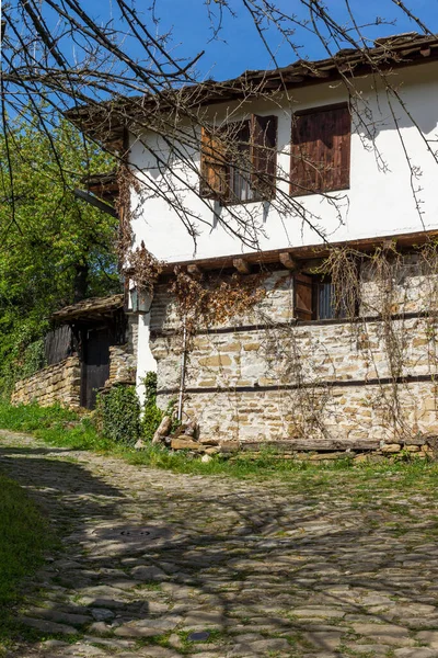 Typical Street Old Houses Historical Village Bozhentsi Gabrovo Region Bulgaria — Stock Photo, Image