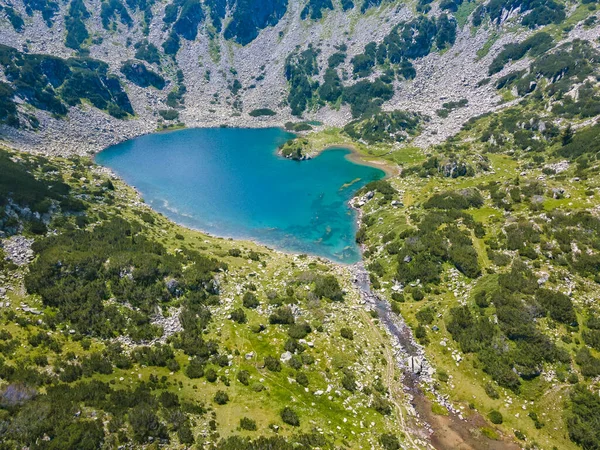 Increíble Vista Aérea Pirin Mountain Cerca Cabaña Vihren Bulgaria — Foto de Stock