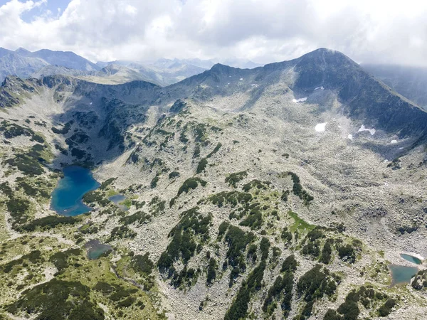 Fantastisk Flygutsikt Pirin Mountain Nära Vihren Hydda Bulgarien — Stockfoto