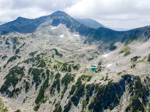 Fantastisk Flygutsikt Pirin Mountain Nära Vihren Hydda Bulgarien — Stockfoto