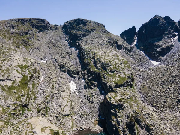 Incredibile Vista Aerea Della Montagna Rila Vicino Lago Spaventoso Bulgaria — Foto Stock