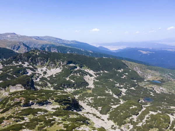 Bulgaristan Ürkütücü Göl Yakınlarındaki Rila Dağı Nın Şaşırtıcı Hava Manzarası — Stok fotoğraf