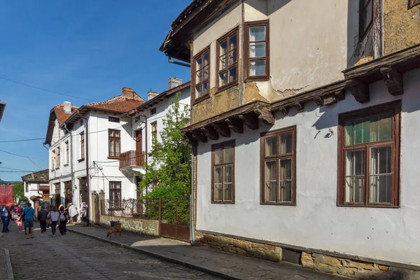 Tryavna Bulgaria May 2021 Typical Street Nineteenth Century Houses House — Stock Photo, Image