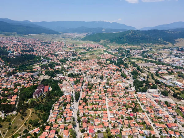 Vista Aérea Del Famoso Balneario Velingrado Región Pazardzhik Bulgaria — Foto de Stock