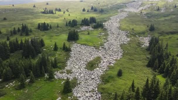 Vista Aérea Del Área Konyarnika Montaña Vitosha Región Ciudad Sofía — Vídeos de Stock