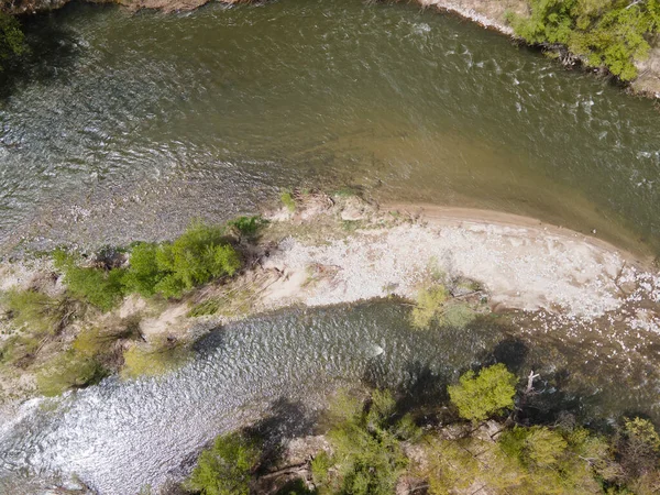 Increíble Vista Aérea Del Río Struma Pasando Por Garganta Kresna — Foto de Stock
