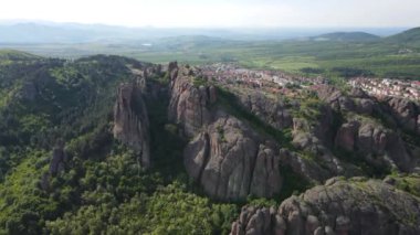 Belogradchik Kayalıkları, Vidin Bölgesi, Bulgaristan 'ın hava manzarası