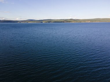 Bulgaristan 'ın Sofya kenti yakınlarındaki Iskar Barajı' nın hava manzarası