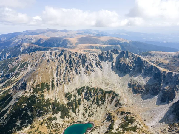 Vedere Aeriană Uimitoare Muntelui Rila Lângă Vârful Musala Bulgaria — Fotografie, imagine de stoc