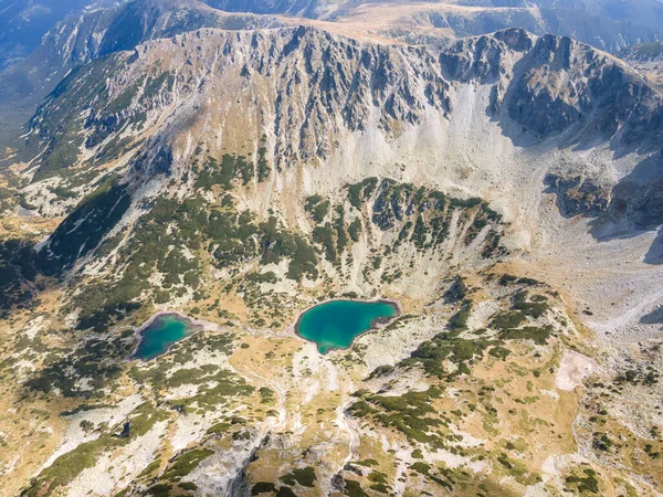 Increíble Vista Aérea Montaña Rila Cerca Del Pico Musala Bulgaria —  Fotos de Stock