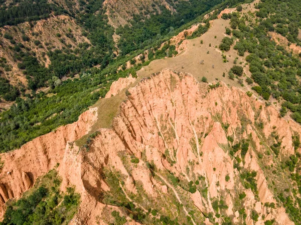 Increíble Vista Aérea Formación Rocas Pirámides Stob Montaña Rila Región —  Fotos de Stock