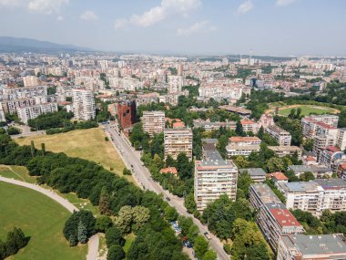Bulgaristan 'ın Sofya kentindeki South Park' ın şaşırtıcı hava manzarası