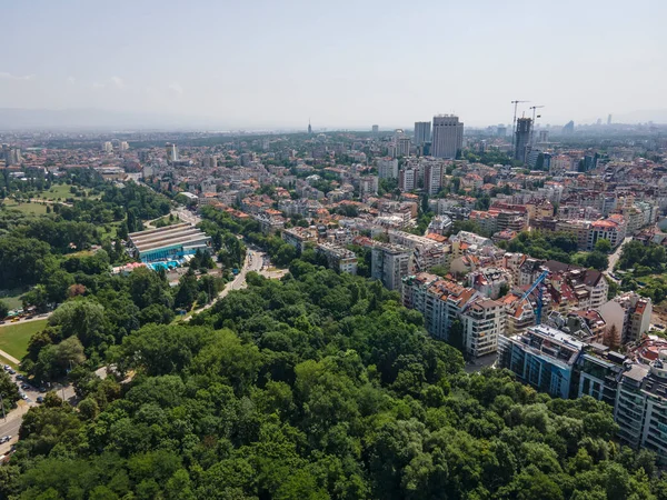 Erstaunliche Luftaufnahme Des South Park Der Stadt Sofia Bulgarien — Stockfoto