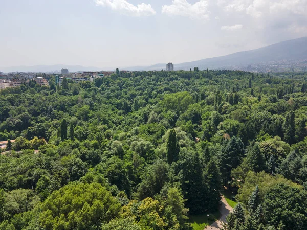 Erstaunliche Luftaufnahme Des South Park Der Stadt Sofia Bulgarien — Stockfoto