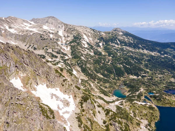 Erstaunliche Luftaufnahme Des Pirin Gebirges Der Nähe Des Popovo Sees — Stockfoto