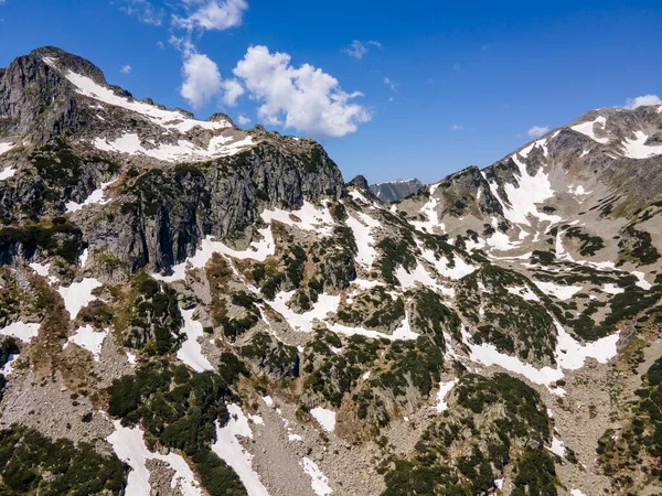 Increíble Vista Aérea Montaña Pirin Cerca Del Lago Popovo Bulgaria —  Fotos de Stock