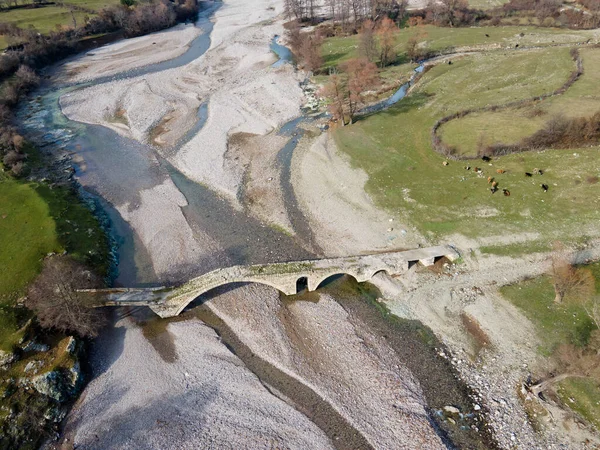 Antico Ponte Romano Vicino Villaggio Nenkovo Monti Rodopi Regione Kardzhali — Foto Stock