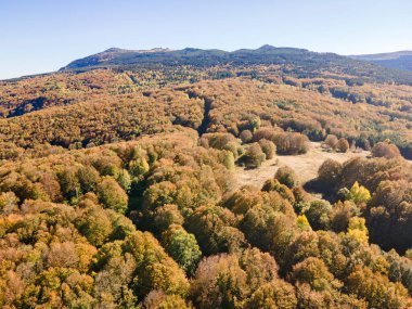 Bulgaristan 'ın Kopititoto bölgesi ve Sofya kentindeki Vitosha Dağı' nın Sonbahar havası manzarası