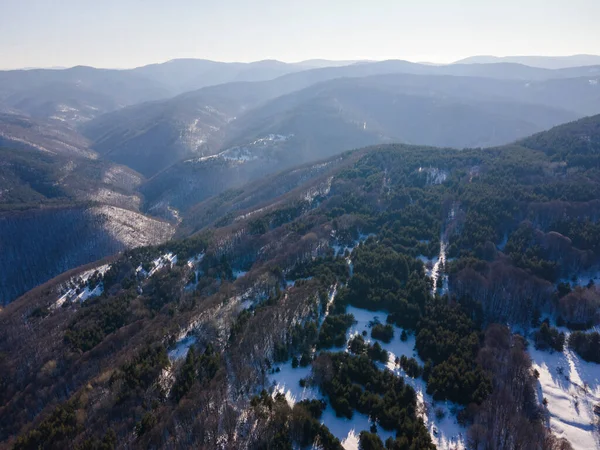 Widok Lotu Ptaka Teren Koprivkite Rodopes Mountain Obwód Płowdiwski Bułgaria — Zdjęcie stockowe