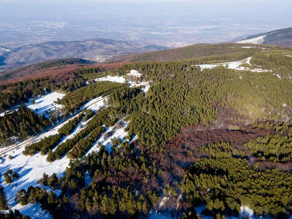 Widok Lotu Ptaka Teren Koprivkite Rodopes Mountain Obwód Płowdiwski Bułgaria — Zdjęcie stockowe
