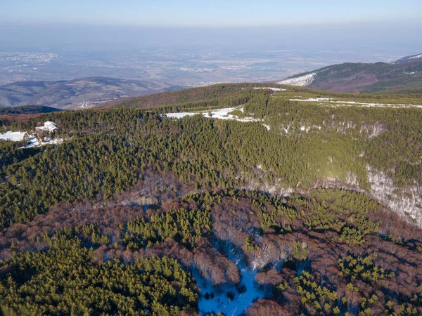 Widok Lotu Ptaka Teren Koprivkite Rodopes Mountain Obwód Płowdiwski Bułgaria — Zdjęcie stockowe