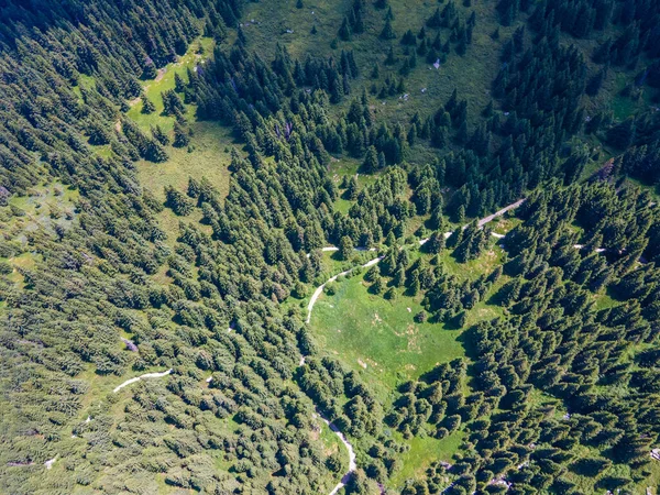 Vista Aérea Área Konyarnika Montanha Vitosha Região Cidade Sófia Bulgária — Fotografia de Stock