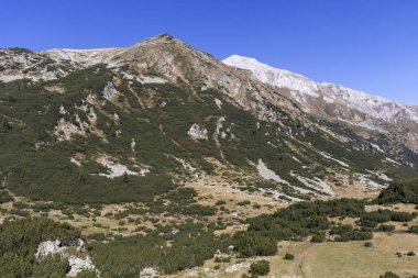 Bulgaristan 'ın Pirin Dağı' ndaki Banderitsa Nehri yakınlarındaki İnanılmaz Sonbahar Manzarası