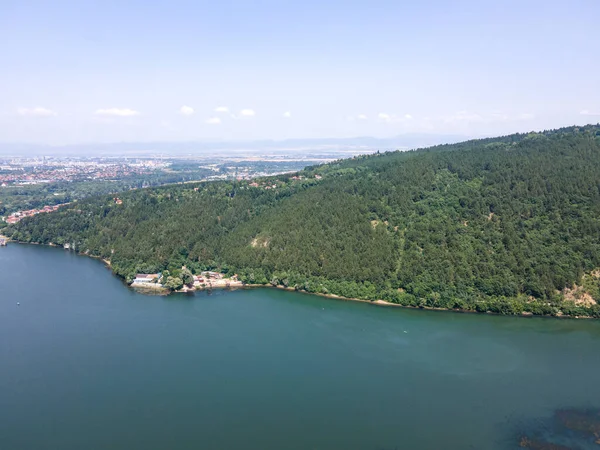 Luftaufnahme Des Pancharevo Sees Stadt Sofia Bulgarien — Stockfoto