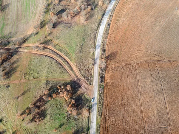 Légi Kilátás Sakar Hegy Közelében Város Topolovgrad Haskovo Régió Bulgária — Stock Fotó