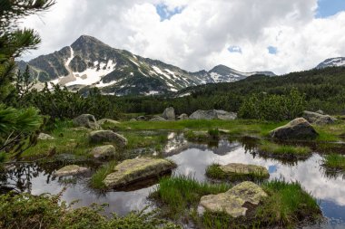 Bulgaristan 'ın Popovo Gölü yakınlarındaki Pirin Dağı' nın İnanılmaz Yaz Manzarası