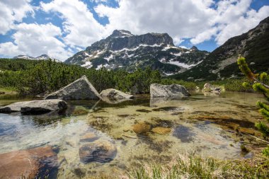 Bulgaristan 'ın Popovo Gölü yakınlarındaki Pirin Dağı' nın İnanılmaz Yaz Manzarası