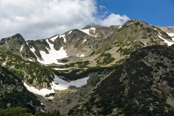 Geweldige Zomer Landschap Van Pirin Mountain Buurt Van Popovo Lake — Stockfoto