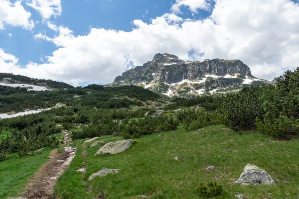 Erstaunliche Sommerlandschaft Des Pirin Gebirges Der Nähe Des Popovo Sees — Stockfoto