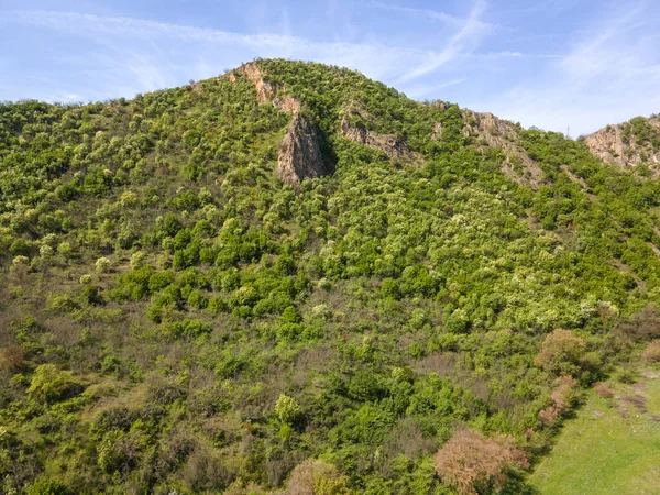 Luchtfoto Van Kozhuh Mountain Petrich Valley Bulgarije — Stockfoto