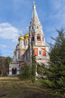 Bulgaristan 'ın Stara Zagora bölgesindeki Shipka kasabasındaki Rus kilisesi olarak bilinen Shipka Manastırı Kutsal Doğuş