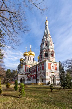 Bulgaristan 'ın Stara Zagora bölgesindeki Shipka kasabasındaki Rus kilisesi olarak bilinen Shipka Manastırı Kutsal Doğuş
