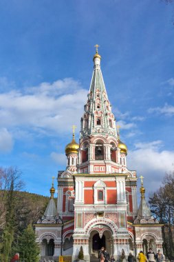 Bulgaristan 'ın Stara Zagora bölgesindeki Shipka kasabasındaki Rus kilisesi olarak bilinen Shipka Manastırı Kutsal Doğuş