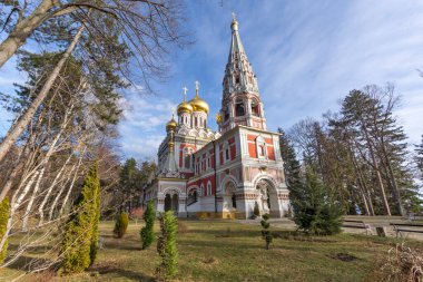 Bulgaristan 'ın Stara Zagora bölgesindeki Shipka kasabasındaki Rus kilisesi olarak bilinen Shipka Manastırı Kutsal Doğuş