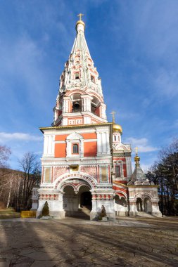 Bulgaristan 'ın Stara Zagora bölgesindeki Shipka kasabasındaki Rus kilisesi olarak bilinen Shipka Manastırı Kutsal Doğuş