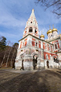 Bulgaristan 'ın Stara Zagora bölgesindeki Shipka kasabasındaki Rus kilisesi olarak bilinen Shipka Manastırı Kutsal Doğuş