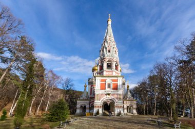 Bulgaristan 'ın Stara Zagora bölgesindeki Shipka kasabasındaki Rus kilisesi olarak bilinen Shipka Manastırı Kutsal Doğuş