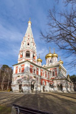 Bulgaristan 'ın Stara Zagora bölgesindeki Shipka kasabasındaki Rus kilisesi olarak bilinen Shipka Manastırı Kutsal Doğuş