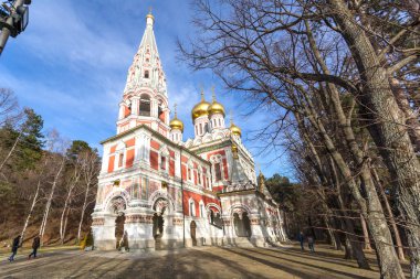 Bulgaristan 'ın Stara Zagora bölgesindeki Shipka kasabasındaki Rus kilisesi olarak bilinen Shipka Manastırı Kutsal Doğuş
