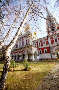 Bulgaristan 'ın Stara Zagora bölgesindeki Shipka kasabasındaki Rus kilisesi olarak bilinen Shipka Manastırı Kutsal Doğuş
