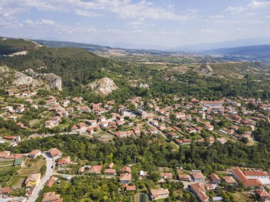 Amazing Aerial view of Ilindentsi Village, Blagoevgrad region, Bulgaria